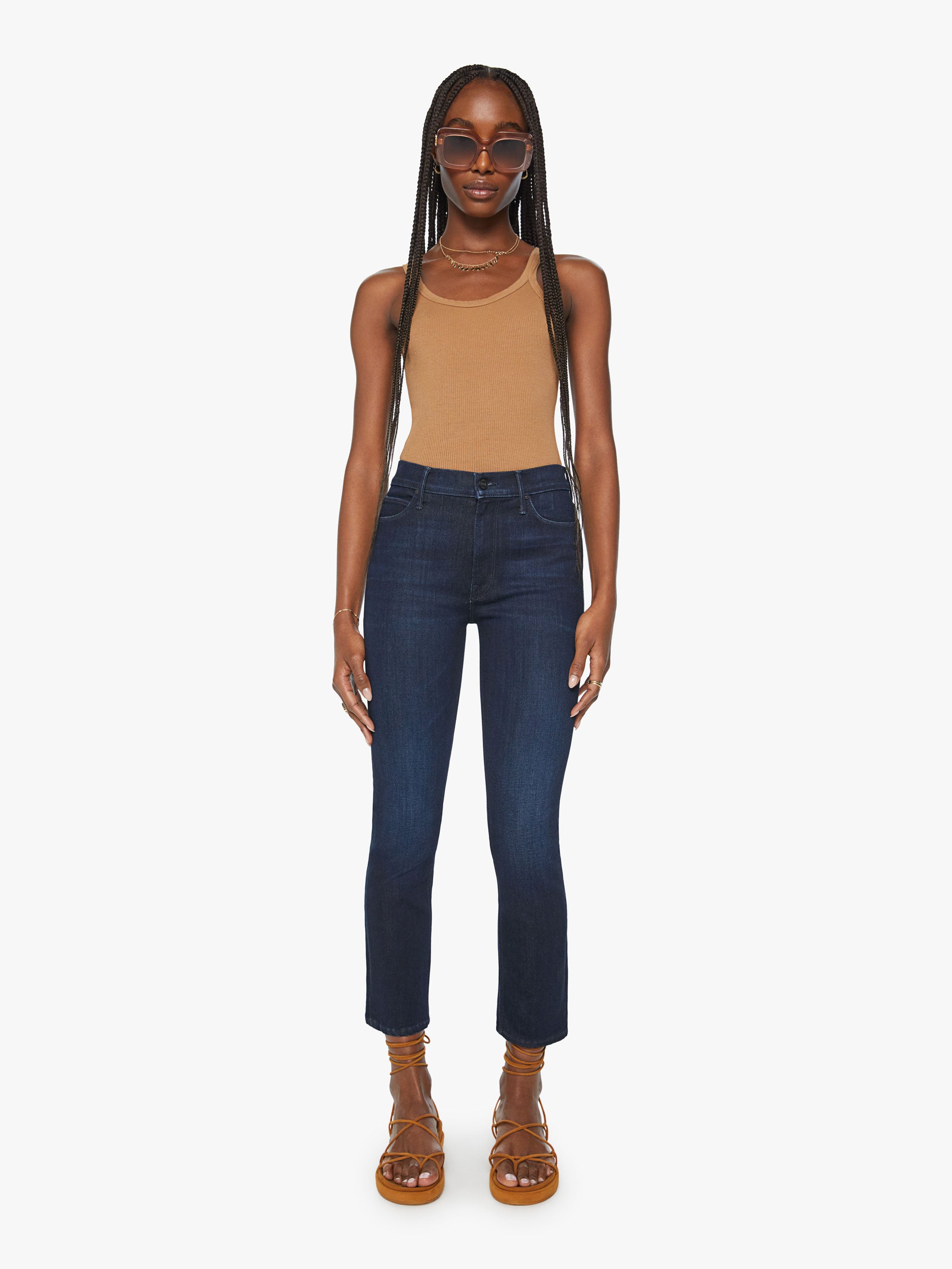 MOTHER The Dazzler Mid-Rise Straight-Leg Jeans