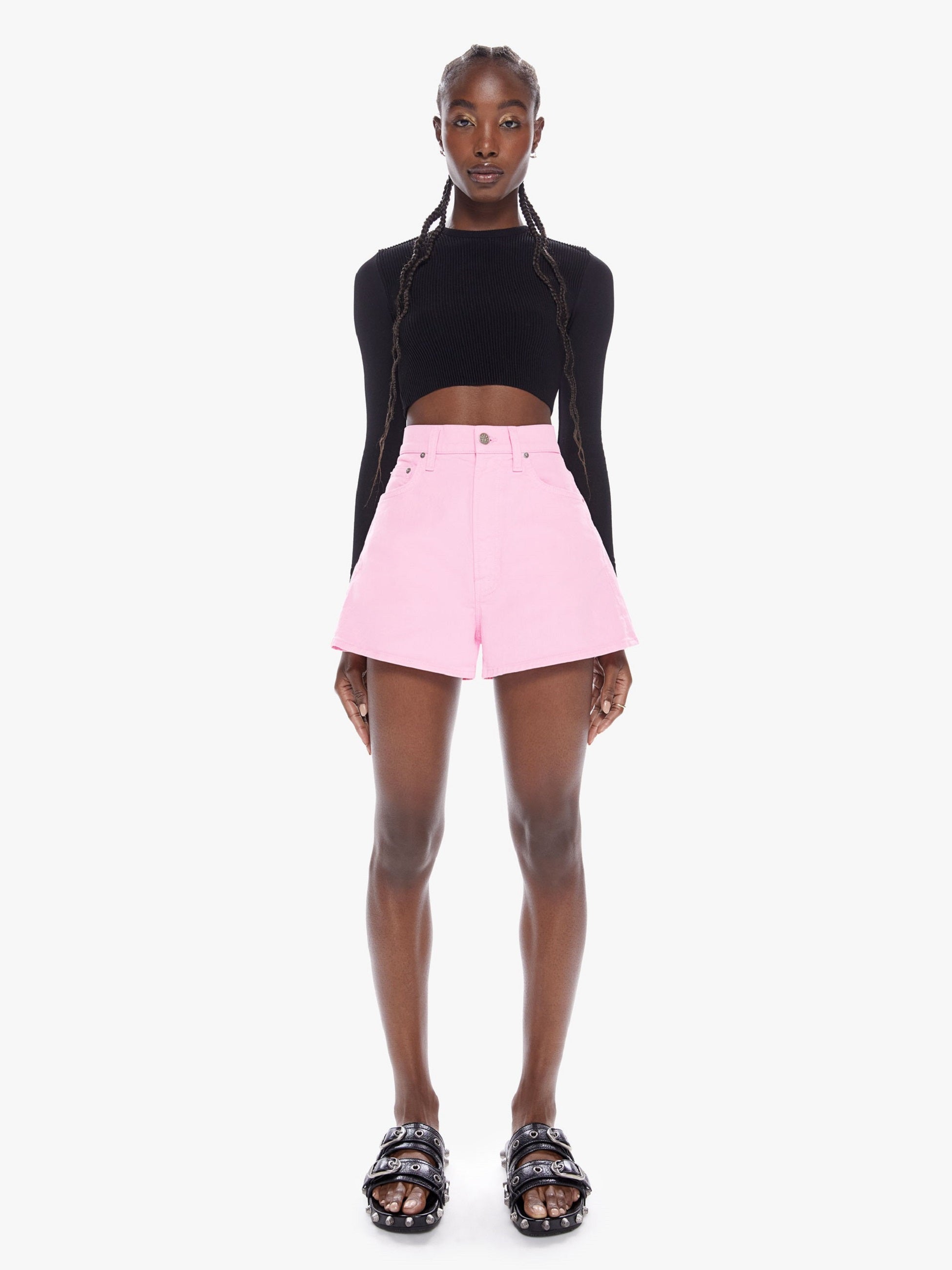 Zara pink outlet shorts