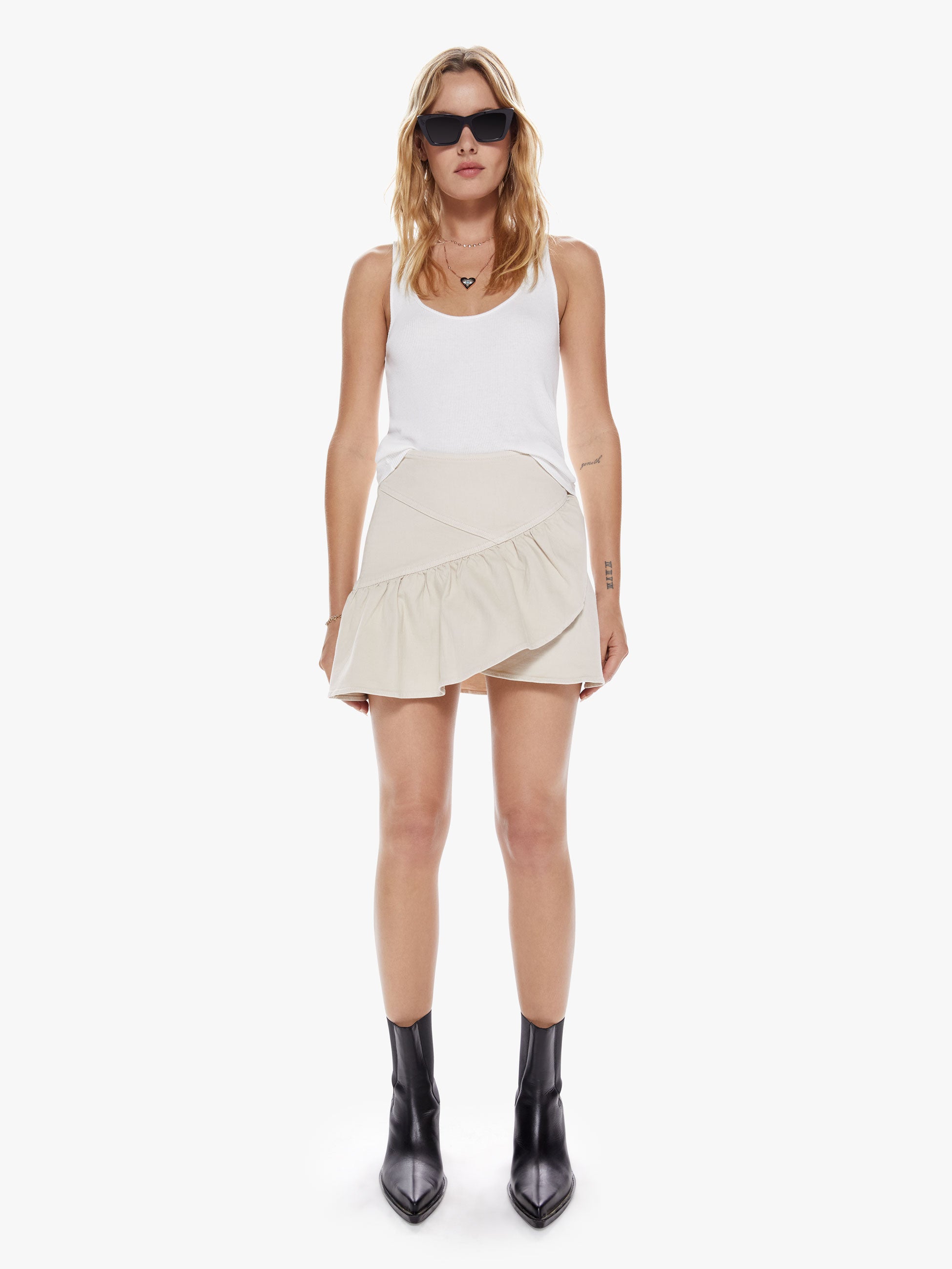 Be The Drama White Feather Trim Skirt – Shop the Mint