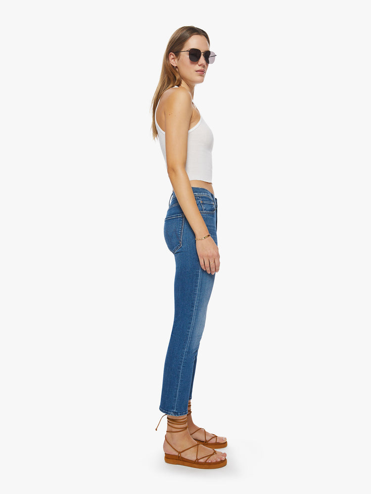 Women's Mid Rise Straight Leg Jeans