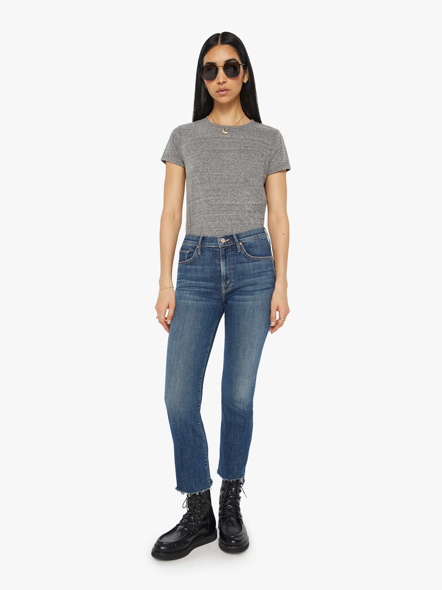 The Insider Crop Step Fray - Girl Crush | MOTHER DENIM