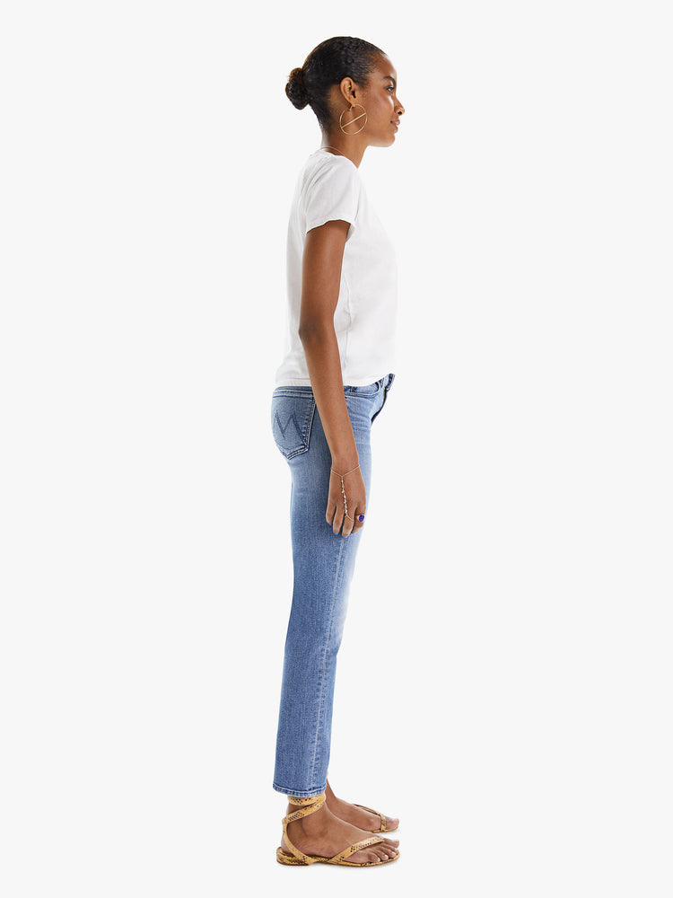 MOTHER The Dazzler Mid-Rise Straight-Leg Jeans