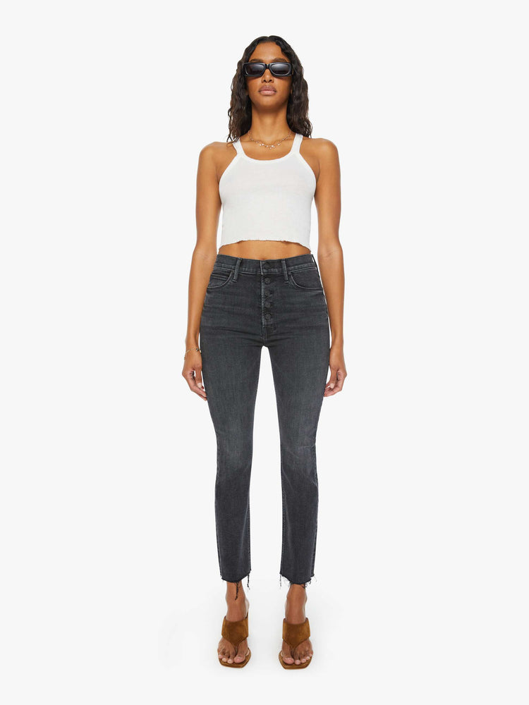 The Pixie Ankle Fray in Not Guilty Wash Jeans - The Revury