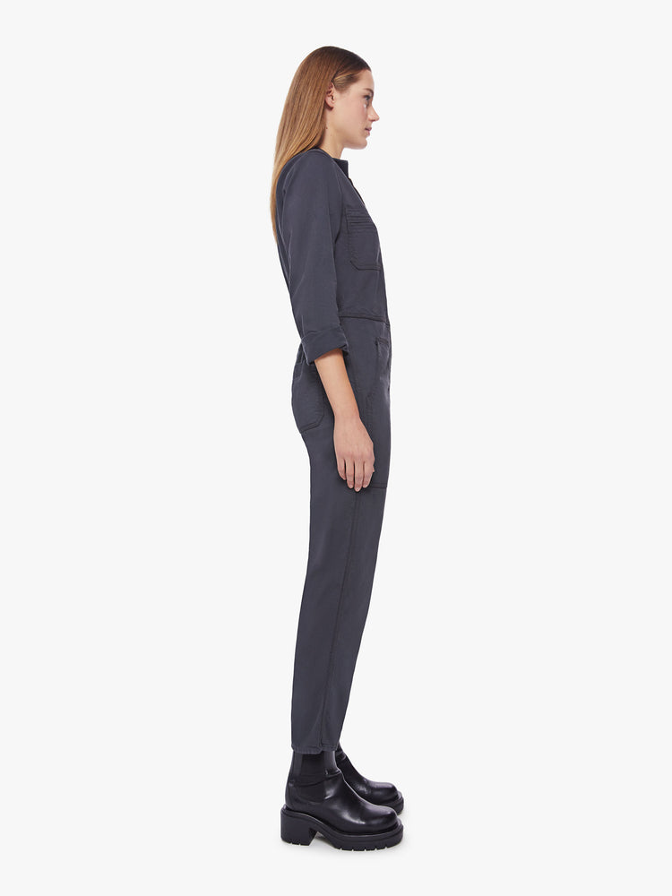 All Zipped Up Jumpsuit - Black