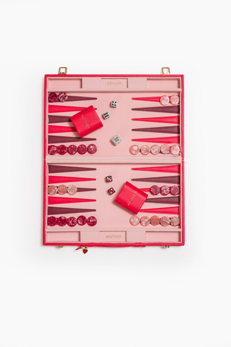 The Backgammon Set - Crimson Red