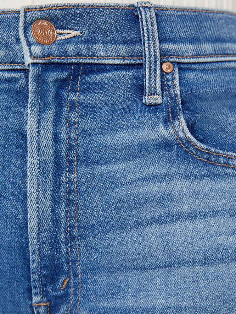 PETITES The Lil' Zip Rambler Flood - Out Of The Blue | MOTHER DENIM