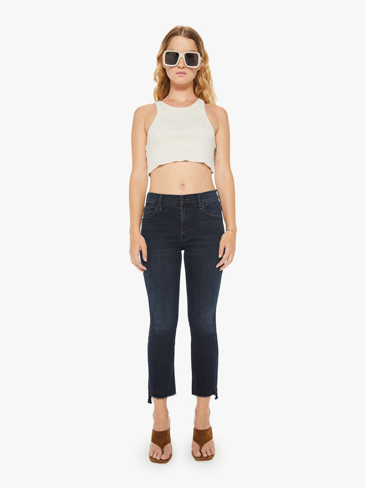 PETITES THE LIL INSIDER CROP STEP FRAY NIGHT IN VENICE | MOTHER DENIM