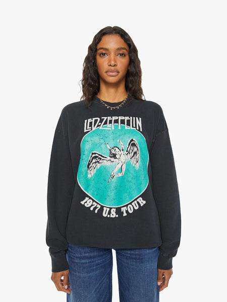 MadeWorn Led Zeppelin Sweatshirt - Coal | MOTHER DENIM