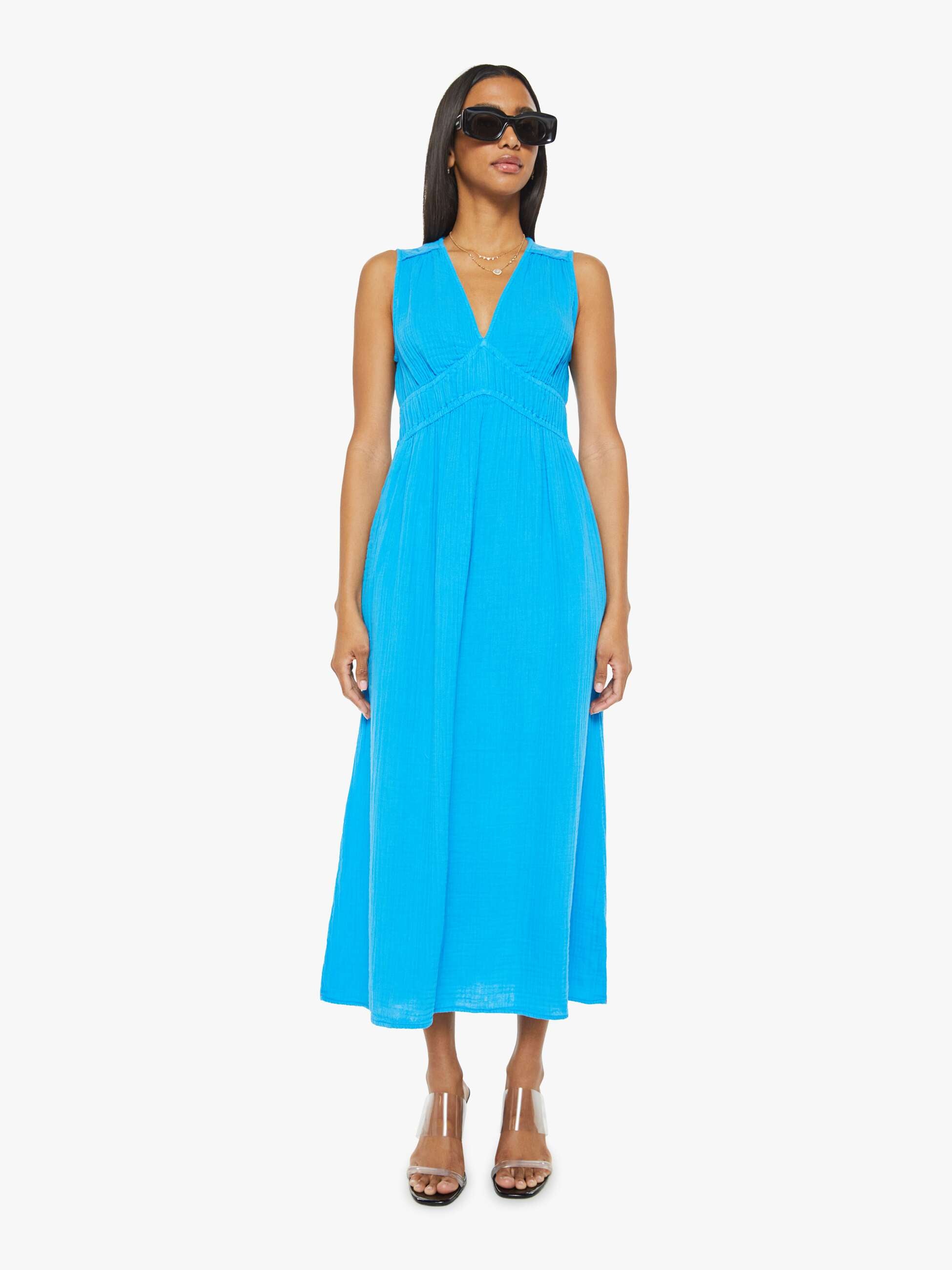 XiRENA Arwen Dress - Azure Glow | MOTHER DENIM