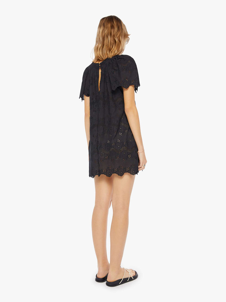 Natalie Martin Sienna Mini Dress Geranium Midnight Skirt in Black - Size Small (Also in M