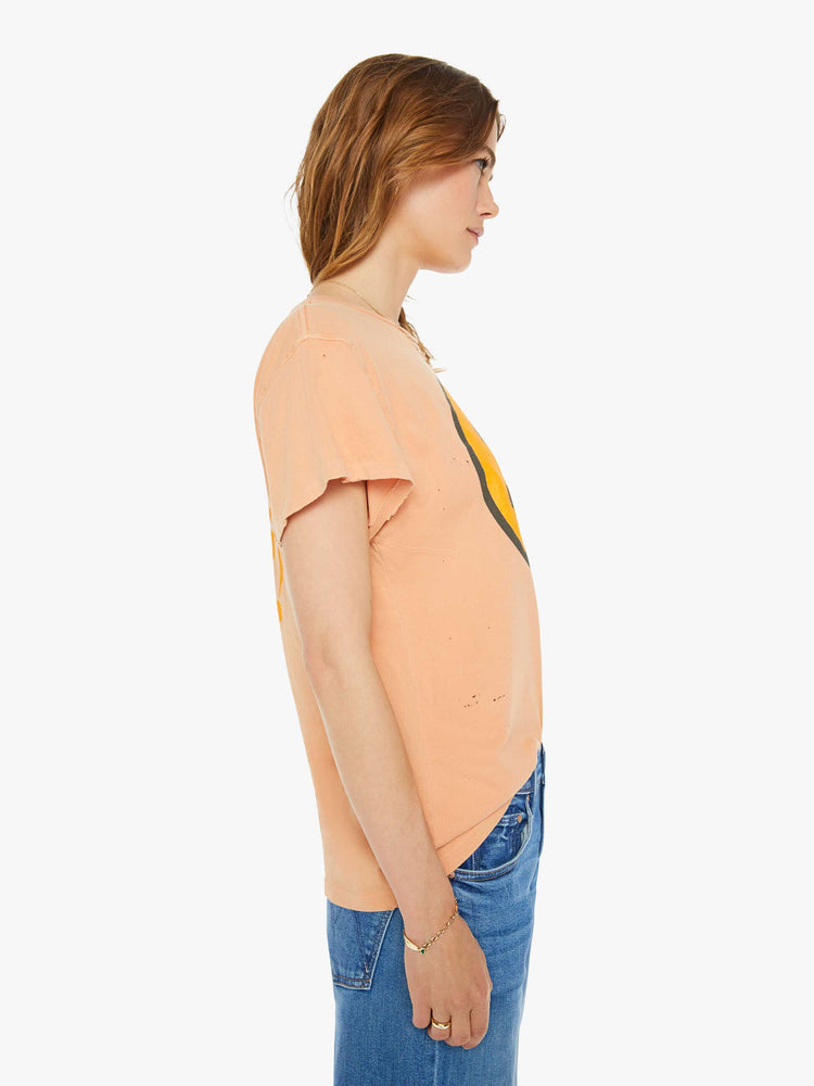 MW-KEEP SMILING TEE PEACH FUZZ | MOTHER DENIM