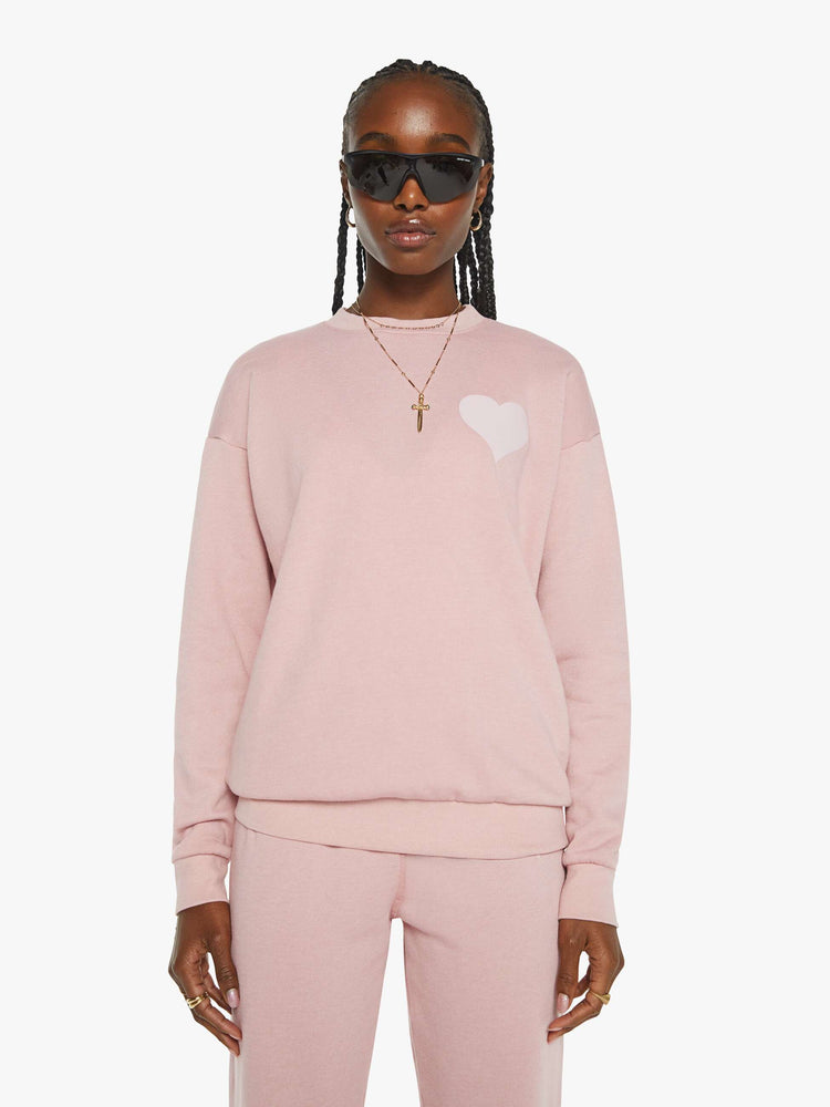 SPRWMN Heart Sweatshirt Camelia